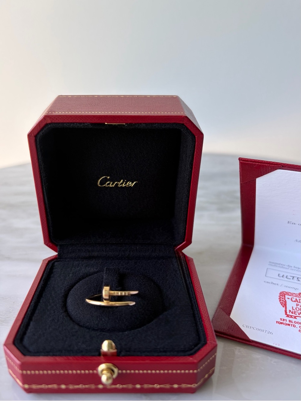 Cartier Juste Un Clou Ring, Small Model, Yellow Gold